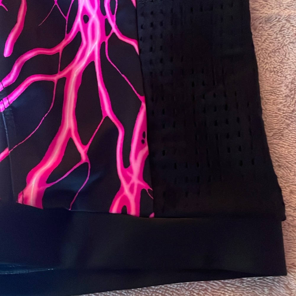 Sparkle Skirts “Mudd Busters” black and neon pink Cycling Shorts - S - NWT - Picture 8 of 10